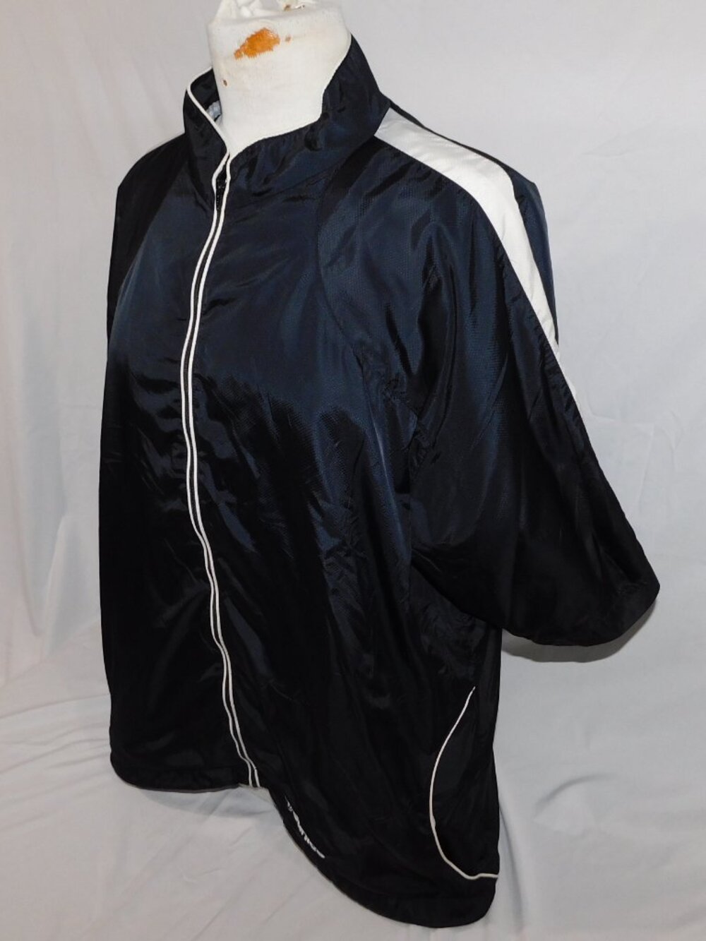 Sunice Sunita Golf Windshirt Jacket Black White Womens 2XL Full zip Short Sleeve - Picture 7 of 12